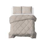 Couette sans housse zébrée - taupe - 200 x 200 cm | 2, Verzenden, Neuf