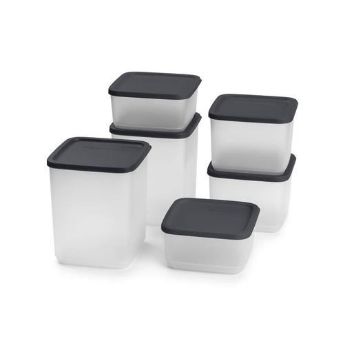 Tupperware Cubix Set Zwart (6), Huis en Inrichting, Keuken | Tupperware, Nieuw, Verzenden