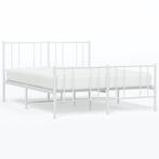 Bedframe Metaal Wit 140x190 - Retour Deal - 64% Korting!, Klassieke bedframe met een elegant en tijdloos design, Verzenden, Wit