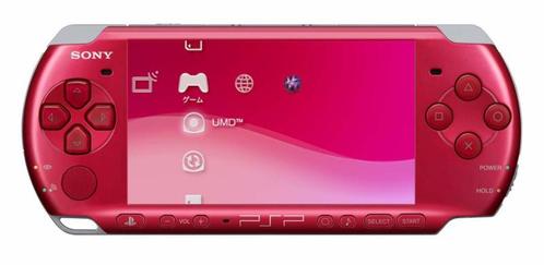 PSP Slim & Lite 3000 Radiant Red (Nette Staat & Krasvrij..., Games en Spelcomputers, Spelcomputers | Sony PSP, Zo goed als nieuw