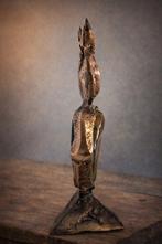 Yves Lohe (1947) - Uil translucent bronze french, Antiquités & Art