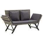 Rattan Tuinbank met Kussens | Retour Deal | 60% Korting, Tuin en Terras, Verzenden, Nieuw, Rotan