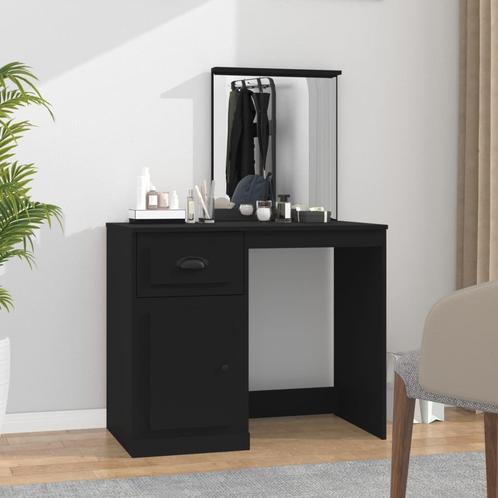 vidaXL Kaptafel met spiegel 90x50x132,5 cm bewerkt hout, Huis en Inrichting, Tafels | Kaptafels, Nieuw, Verzenden