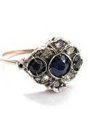 Zonder minimumprijs - Ring - 9 kt. Roségoud Saffier -, Nieuw