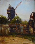 École Française (début XXe) - Le moulin de la galette à, Antiquités & Art