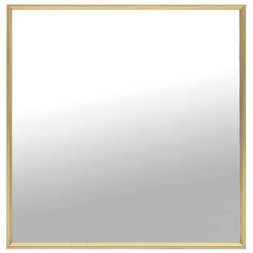 vidaXL Spiegel 50x50 cm goudkleurig, Huis en Inrichting, Woonaccessoires | Spiegels, Nieuw, Verzenden