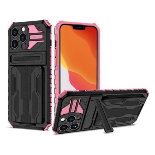 iPhone 11 - Armor Card Slot Hoesje met Kickstand - Wallet, Telecommunicatie, Mobiele telefoons | Hoesjes en Screenprotectors | Apple iPhone