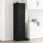 vidaXL Apothekerskast Zwart eiken 40 x 41 x 174.5 cm Bewerkt, Huis en Inrichting, Verzenden, Nieuw