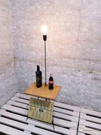 Staande lamp - Vintage vloerlampen - Hout, Metaal, Staal