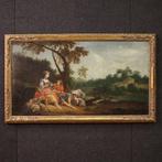 François Boucher (1703-1770), Navolger van - Scena galante, Antiek en Kunst