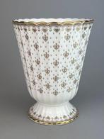 Spode - Vase - Or Fleur de Lys - Porcelaine à la cendre dos