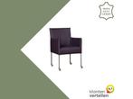 Leren eetkamerstoel Desire - Toledo Merlin (donkerpaars) -, Maison & Meubles, Ophalen of Verzenden