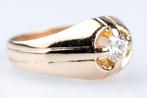 Ring - 18 karaat Geel goud - 0.50ct. tw. Diamant, Handtassen en Accessoires, Ringen, Nieuw
