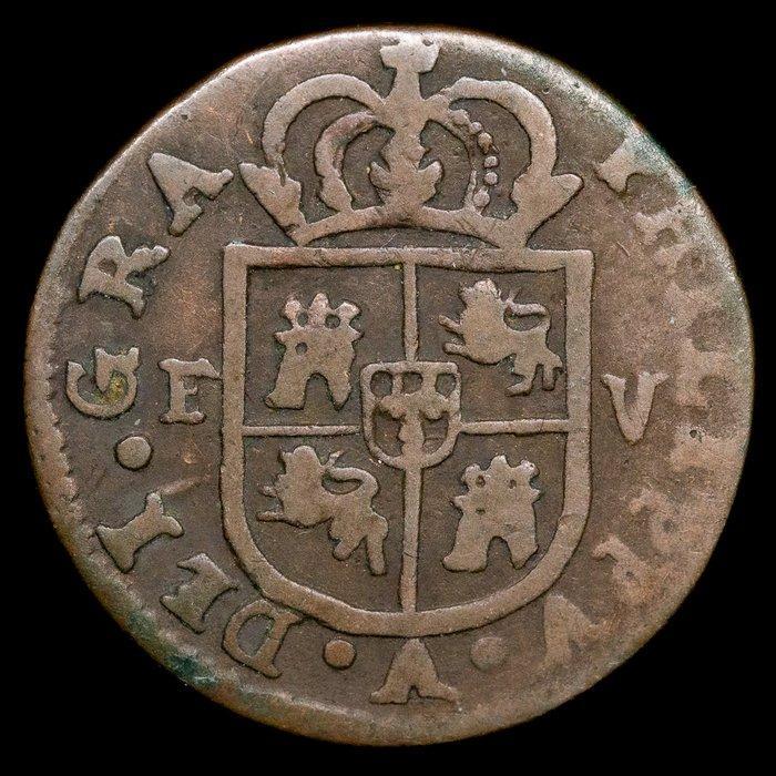 Spanje. Felipe V. Treseta 1710 - Valencia (Vellón) (Zonder, Timbres & Monnaies, Monnaies | Europe | Monnaies non-euro