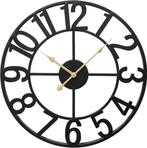 Tyme Wandklok Industrieel - 60cm Klok Modern - Analoog -, Verzenden, Zo goed als nieuw