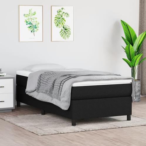 vidaXL Sommier Ã  lattes de lit avec matelas Noir, Huis en Inrichting, Slaapkamer | Bedden, Verzenden