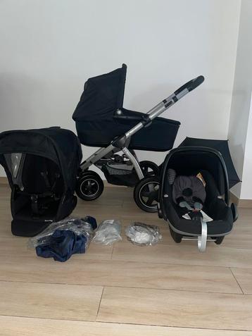 Maxi-Cosi Mura 4-Wiel Kinderwagen - Nomad Grey 3-in-1 Set beschikbaar voor biedingen