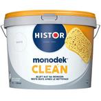 Histor Monodek Clean Muurverf Mat RAL 9010 | Zuiver Wit 2.5L, Verzenden, Nieuw