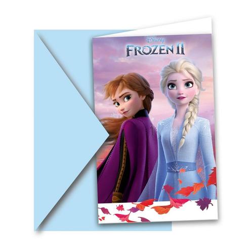 Frozen 2 Uitnodigingen 14cm 6st, Hobby & Loisirs créatifs, Articles de fête, Envoi