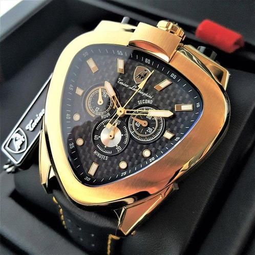 Lamborghini Homme Spyder Chronographe Or Bullhead