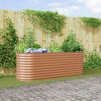 vidaXL Verhoogde plantenbak Bruin 240 x 80 x 81 cm Staal, Verzenden, Nieuw