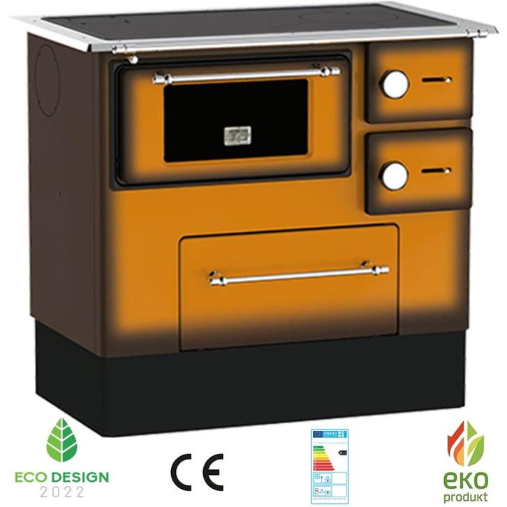 Houtfornuis - 85x91x56 cm - 5kW - bruin - energielabel A, Huis en Inrichting, Kachels, Nieuw, Ophalen of Verzenden