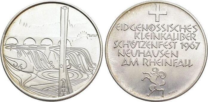 Ar-medaille 1967 Schweiz-schaffhausen, Kanton, Postzegels en Munten, Penningen en Medailles, Verzenden