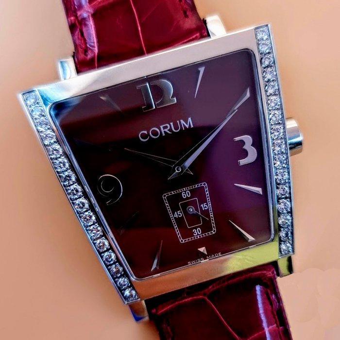Corum - Trapeze Burgundy Diamonds - 106.406.47/0012 DP51 -, Handtassen en Accessoires, Horloges | Heren