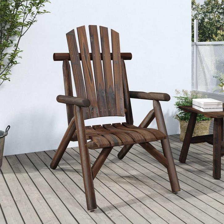 vidaXL Tuinstoel 68x86x103 cm massief vurenhout, Tuin en Terras, Tuinsets en Loungesets, Nieuw, Verzenden