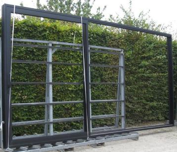 aluminium schuifraam , schuifdeur , pui 470 x 250 zwart 9005 beschikbaar voor biedingen