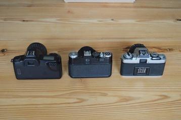 Canon, Minolta, Zenit EOS 1000 + 35-80mm / EM + 2/58mm / beschikbaar voor biedingen