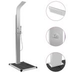 vidaXL Buitendouche met bak HKC roestvrij staal, Tuin en Terras, Zwembaden, Verzenden, Nieuw