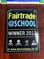 Emaille reclameborden - Set van 2 originele maatschappelijke, Antiek en Kunst