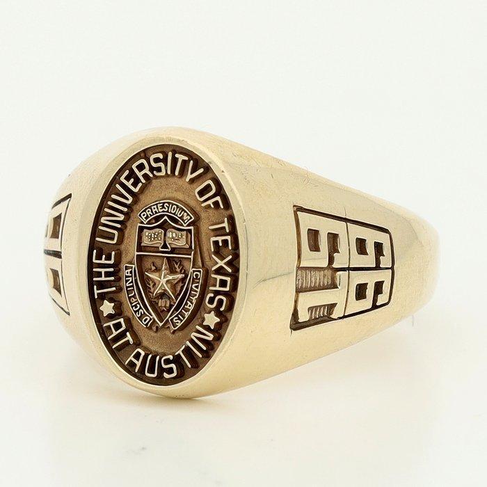 Ring - 10 kt. Geel goud, Handtassen en Accessoires, Ringen