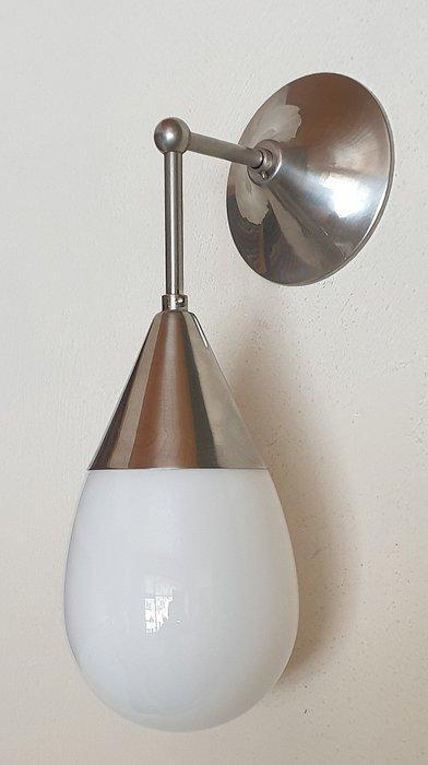 GISO (Gispen) - Lampe murale - goutte - Opaline, Nikkel, Antiek en Kunst, Curiosa en Brocante
