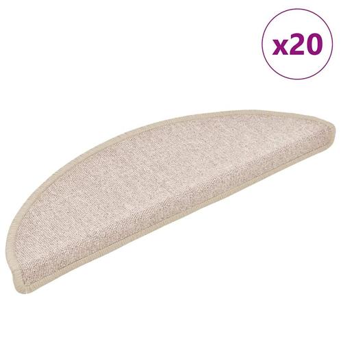 vidaXL Trapmatten 20 st 56x17x3 cm taupe, Doe-het-zelf en Bouw, Ladders en Trappen, Nieuw, Verzenden