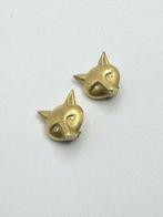 Oorbellen Geel goud 750 - voskop - diamanten -, Handtassen en Accessoires, Oorbellen, Nieuw