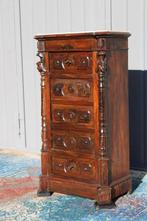 Commode - Noyer, Marbre - Commode de style baroque