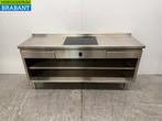 RVS Werktafel met inbouw inductie Fornuis 188 cm 400V Horeca, Ophalen of Verzenden, Nieuw in verpakking