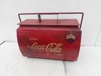Doos - Metaal - Retro metalen draagbak - metalen kist Coca, Antiek en Kunst
