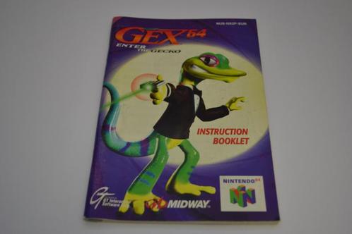 Gex 64 Enter the Gecko (64 EUR MANUAL), Games en Spelcomputers, Spelcomputers | Nintendo Consoles | Accessoires