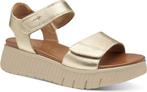 Tamaris Comfort Sandalen goud Leer - Dames - Maat 41 (Mode), Verzenden
