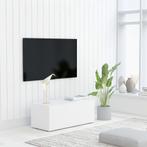 vidaXL Tv-meubel 80x34x30 cm bewerkt hout wit, Verzenden