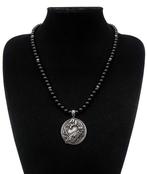 Obsidiaan - Beschermende ketting - Slang - Eeuwige cyclus,