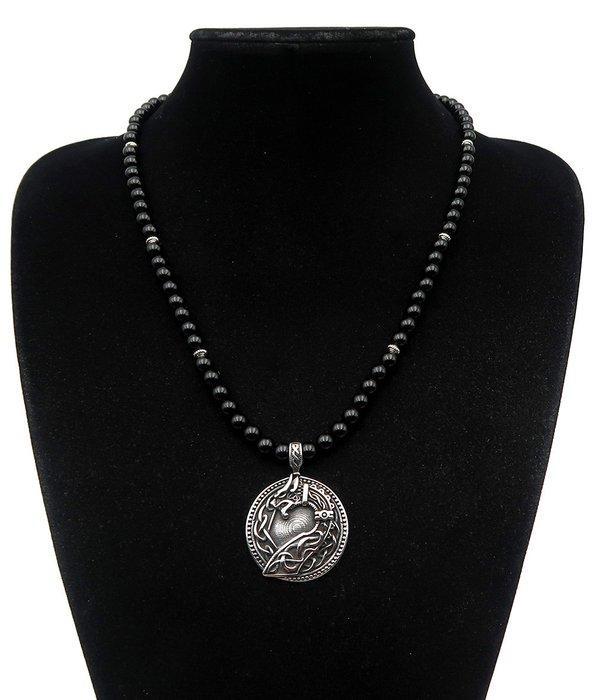 Obsidiaan - Beschermende ketting - Slang - Eeuwige cyclus,, Antiek en Kunst, Antiek | Boeken en Manuscripten