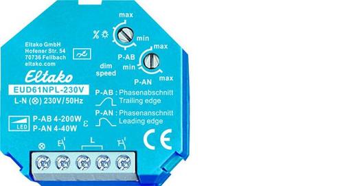 Eltako EUD Dimmer - 61100832, Doe-het-zelf en Bouw, Bouwverlichting, Verzenden