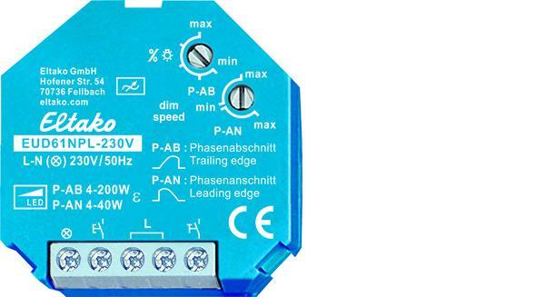 Eltako EUD Dimmer - 61100832, Doe-het-zelf en Bouw, Bouwverlichting, Verzenden