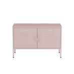 Lendo Online Meuble TV 100x40x65 cm Métal Rose