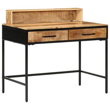 vidaXL Console Tafel 100x55x75 cm Massief Ruw Mango Hout, Verzenden