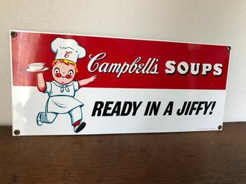 Campbells Soups. 1994. Ande Rooney. - Reclamebord - Emaille, Antiek en Kunst